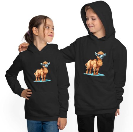 Hoodie Kids Hooded Sweatshirt - Baby Camel i261